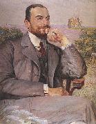 Jacek Malczewski Portret Ludwika Zelenskiego oil painting artist